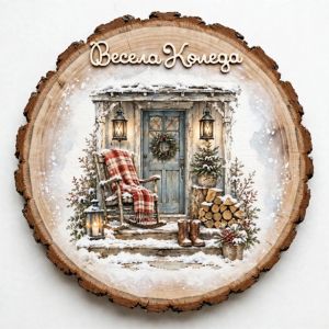 Фина оризова декупажна хартия - Тhe Magic of December- 29.7 х 21см. 
