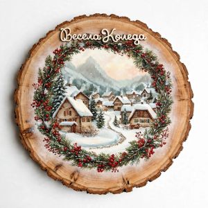 Фина оризова декупажна хартия - Тhe Magic of December- 29.7 х 21см. 